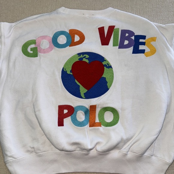 POL | Shirts | Polo Ralph Lauren Good Vibes Heart Sweatshirt Small